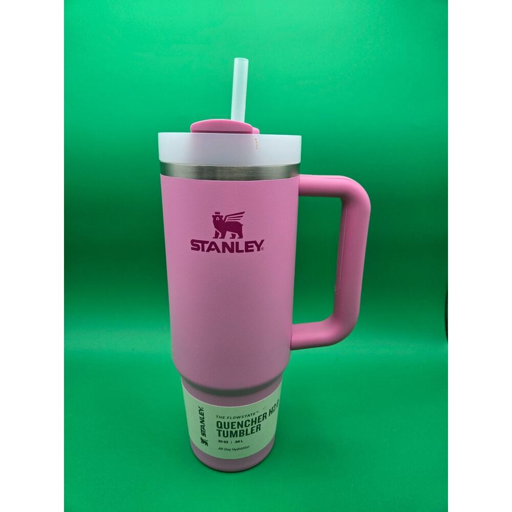 🌸 Stanley 30 oz Quencher H2.0 Tumbler – Peony Pink – NEW 🌸